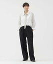 MARGARET HOWELL SILK LINEN POPLIN TROUSERS マーガレット・ハウエル パンツ その他のパンツ ブラック【送料無料】