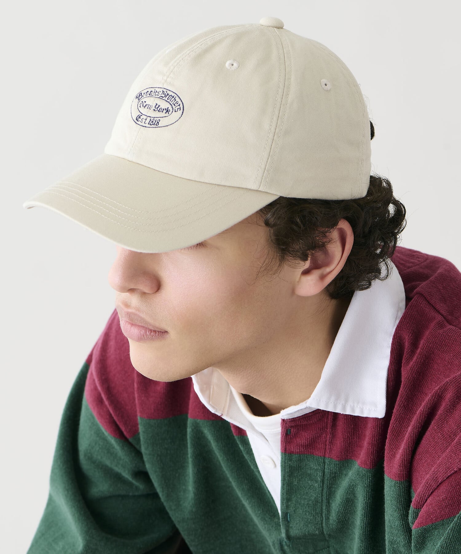 Bshop Brooks Brothers ｜＜別注＞コットンツイル ベースボールキャップ BEIGE UNISEX ビショップ 帽子 キャップ ベージュ【送料無料】