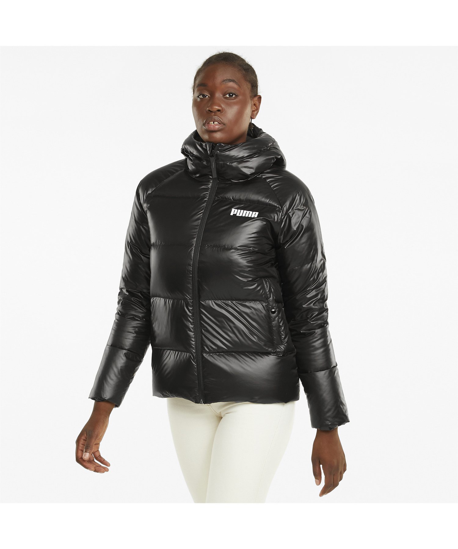 【SALE／55%OFF】PUMA ウィメンズ グース ダウン スタイル ジャケット プーマ ジャケット・アウター ダウンジャケット・ダウンベスト ブラック【送料無料】のサムネイル
