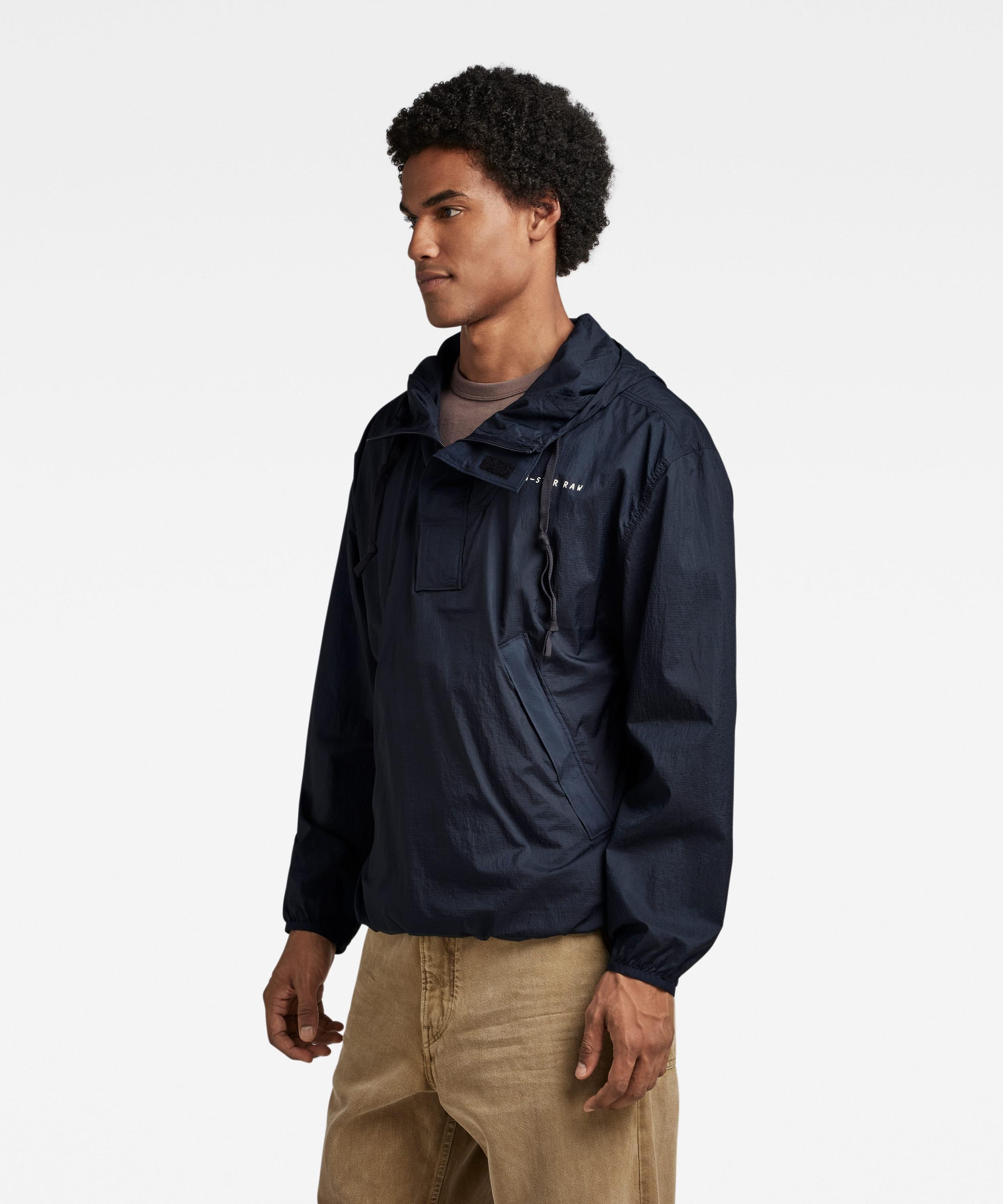 【公式ショップ】WINDBREAKER SHELL JACKET/ナイロンウィンドブレーカーアノラックパーカー ジースターロゥ ジャケット・アウター ナイロンジャケット ネイビー