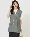 【SALE/30%OFF】any SiS S 【洗える】ツイード ジレ エニィスィス ジャケット・アウター その他のジャケット・アウター【送料無料】