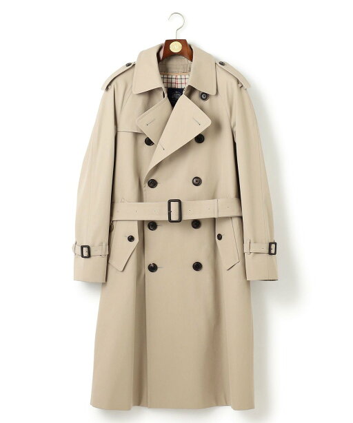 Ventile Gabardine Raglan Trench Coat CCOVCW0002: Beige Ventile Gabardine Raglan Trench Coat CCOVCW0002: Beige