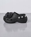UNITED ARROWS 【別注】<crocs>クラシック プラットフォーム グリッター サンダル ユナイテッドアローズ シューズ・靴 サンダル ブラック【送...