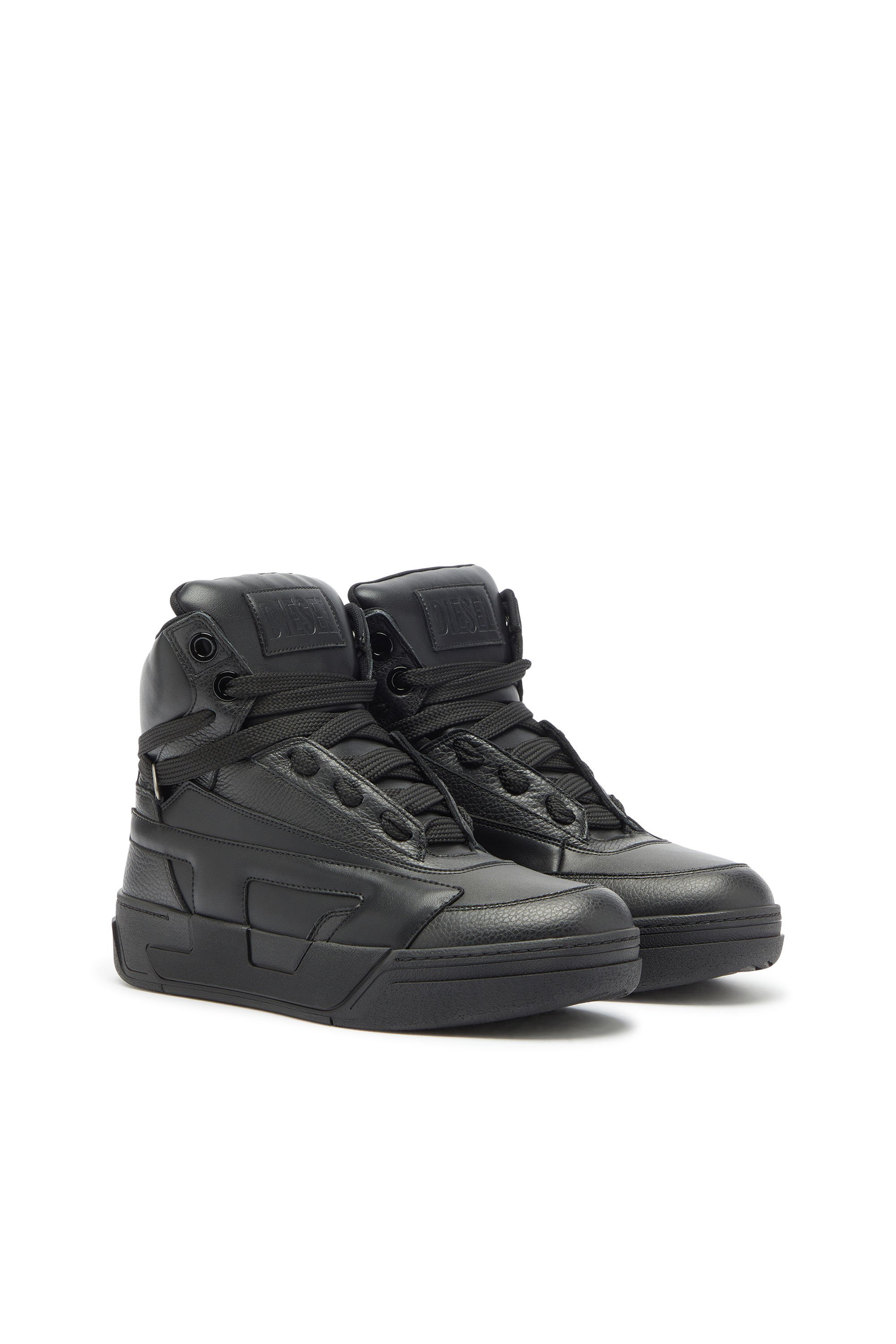メンズ ミッドカットスニーカー S-D-OLLIE MID ディーゼル シューズ・靴 スニーカー ブラック グレー
