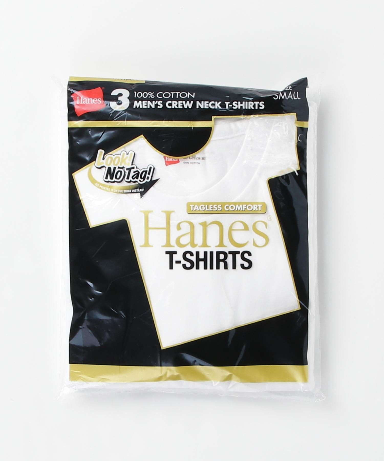 Hanes HANES/(M)パックTシャツゴールド(3P) HM2155G 010 ジーンズメイト トップス カットソー・Tシャツ ホワイト