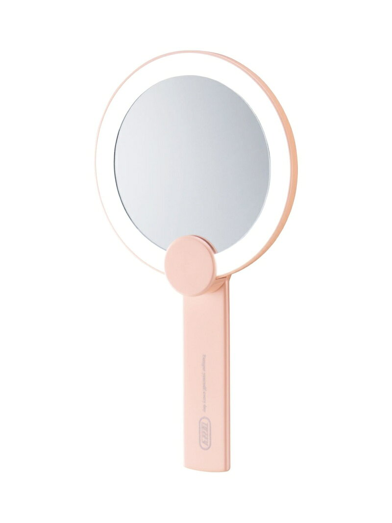 【SALE／30%OFF】Toffy (W)【Toffy Beauty/トフィー ビューティー】 LEDハンディ&スタンドミラー トフィーストア メイク道具・美容器具 手鏡・メイクミラー ピンク ホワイト