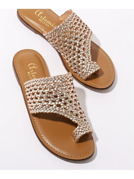 【SALE/20%OFF】artemis by DIANA 本革メッシュトングフラットサンダル アルテミス バイ ダイアナ シューズ サンダル/ミュール ブラック ゴールド ホワイト【送料無料】