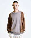 【SALE/50%OFF】SHIPS MEN City Ambient Products:<手洗い可能>バイカラー クルーネック ニット シップス トップス ニ...