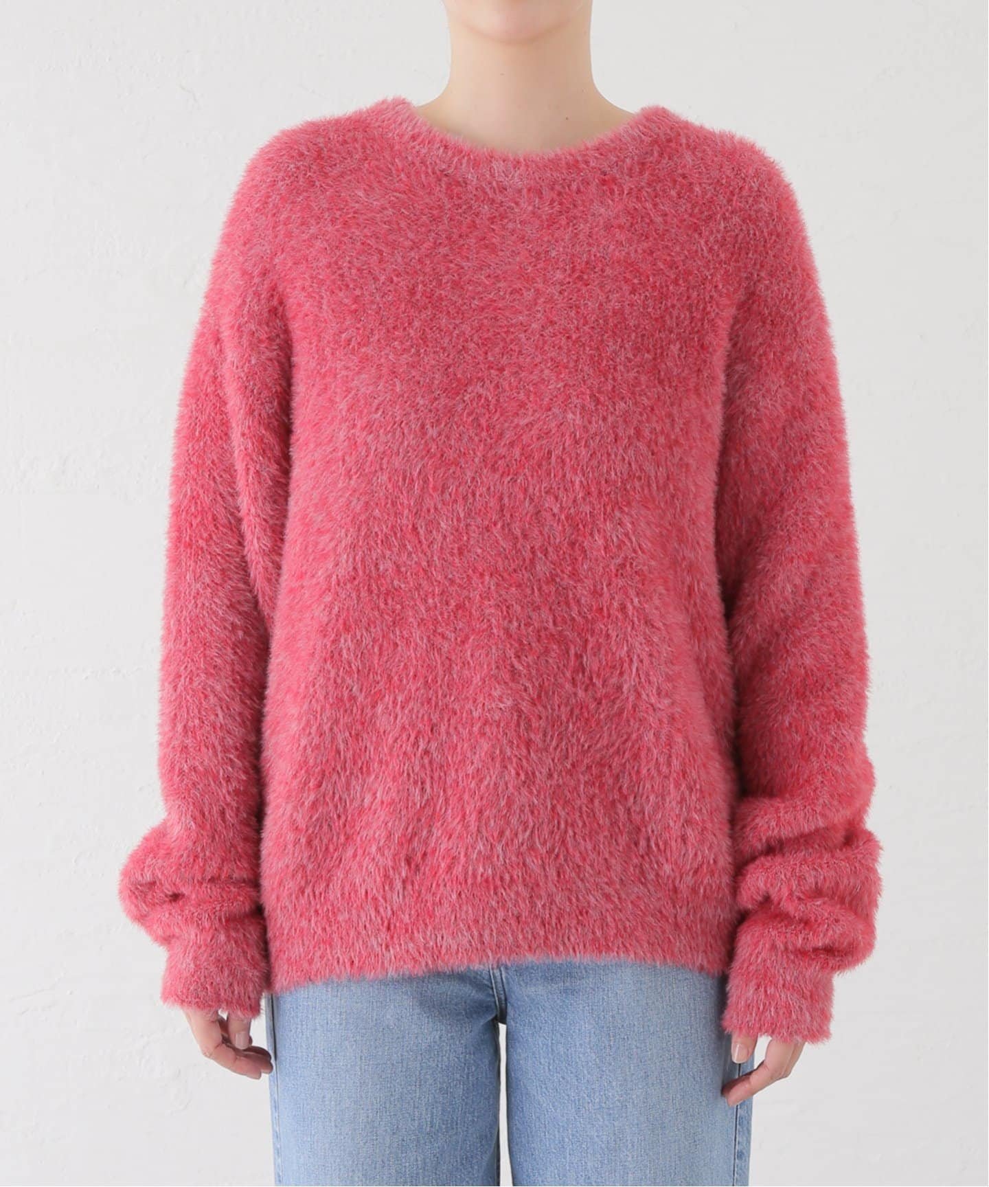 【SALE/30%OFF】JOINT WORKS NOMANUAL/ノーマニュアル CROPPED HAIRY KNIT ジョイントワークス トップス ニット ブラウン ブラック パープル【送料無料】