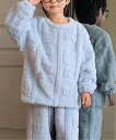 【SALE/30%OFF】aimoha KIDS 【aimoha-KIDS-】モコモコ ボアルームウェアセット アイモハ インナー・ルームウェア パジャマ ピン...