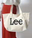 Lee Lee リー キャンバス ビッグロゴ ヨコ型トートバッグ ラザル バッグ トートバッグ ホワイト ブラウン グレー ブルー