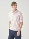 JOHN SMEDLEY 半袖コットンニットクラシックポロシャツ | ISIS | 30G EASY FIT ジョンスメドレー トップス ニット ピンク【送料無...