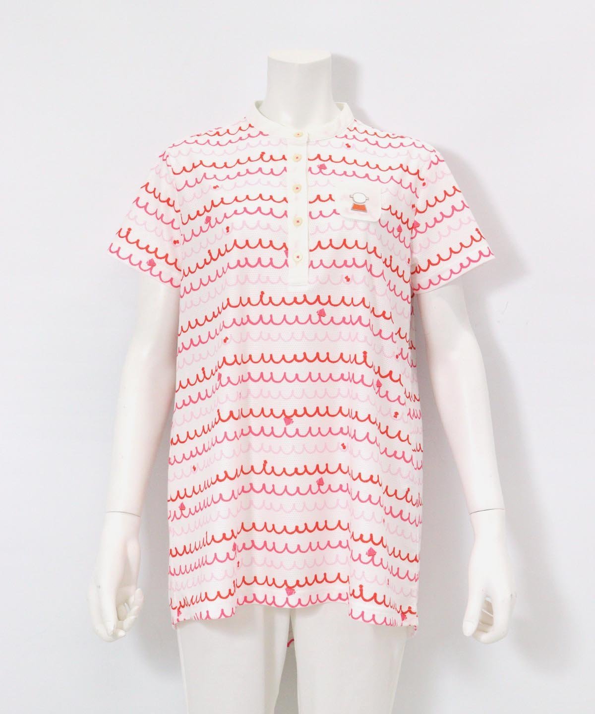 【SALE／40%OFF】Picone Club 【ピッコーネクラブ公式】メッシュ波柄UVプルオーバー ピッコーネクラブ トップス カットソー・Tシャツ ネイビー ホワイト【送料無料】