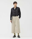 MARGARET HOWELL CRISP COTTON TWILL TROUSERS マーガレット・ハウエル パンツ その他のパンツ グレー ブラック【送料無...