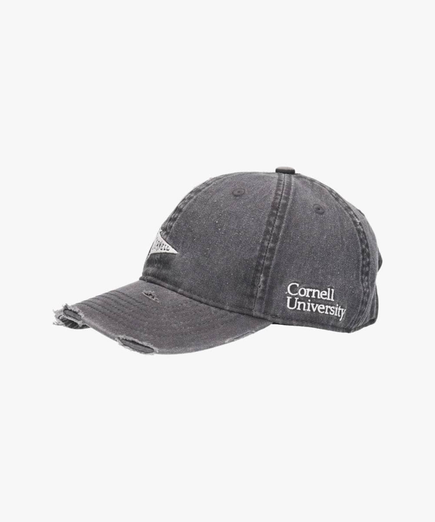 College Cornell ACID WASHED CAP / カレッジ オーバーライド 帽子 キャップ ブラック【送料無料】