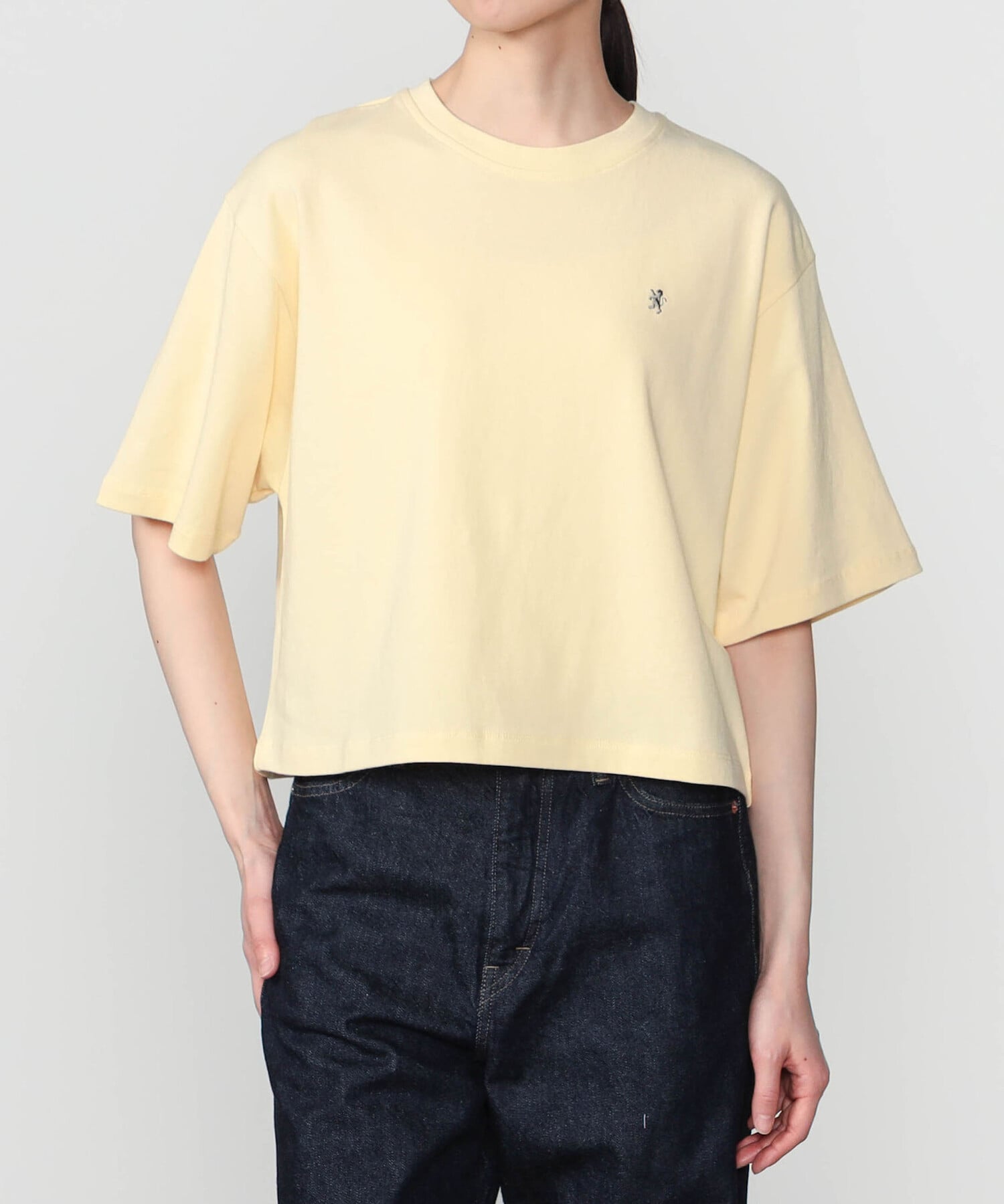 Bshop Gymphlex ｜ シルケットコットン クルーネックTシャツ WOMEN ビショップ トップス カットソー・Tシャツ ブルー イエロー ピンク