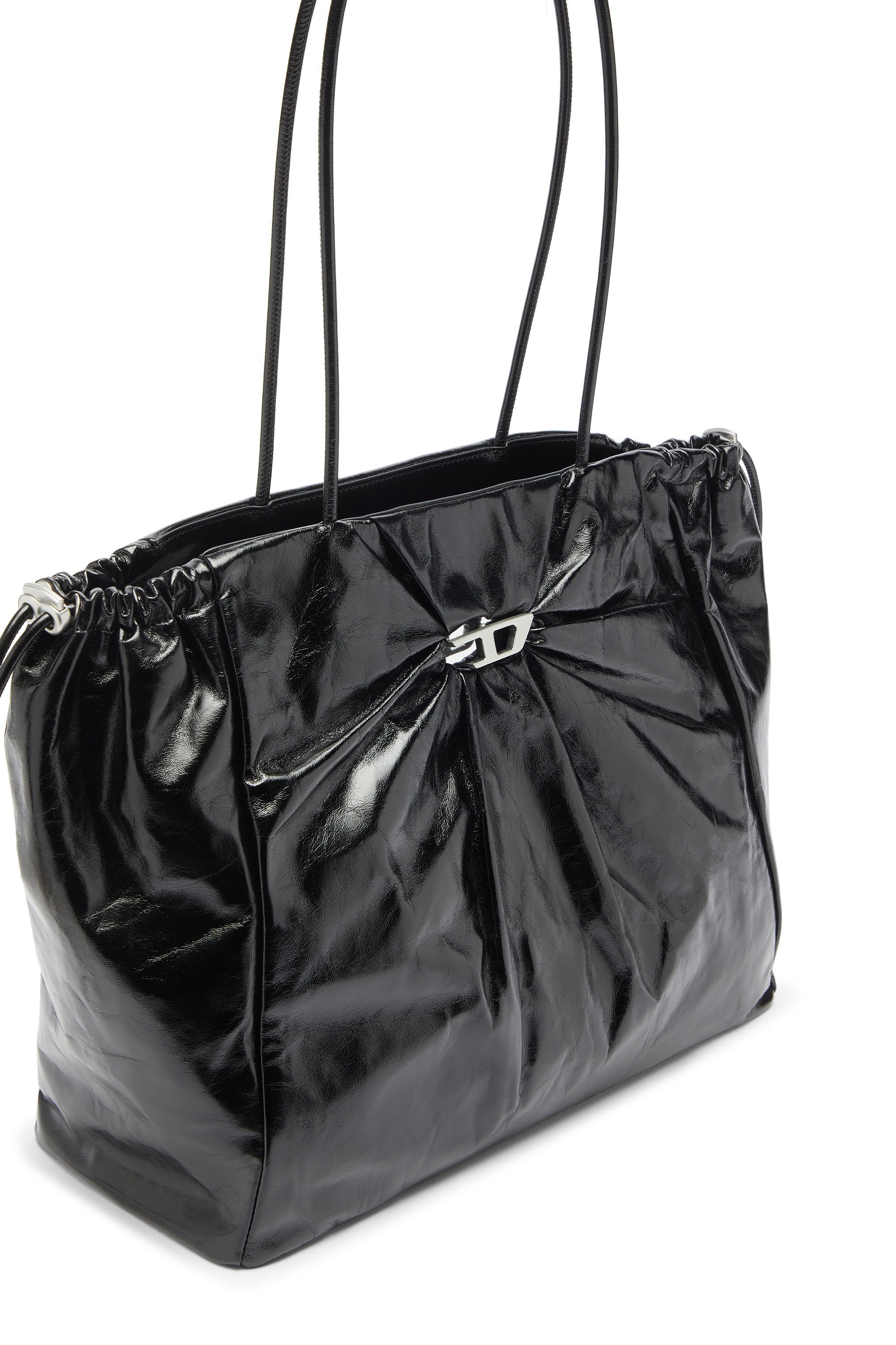 ウィメンズ トートバッグ SCRUNCH-D TOTE E/W ディーゼル バッグ トートバッグ ブラック