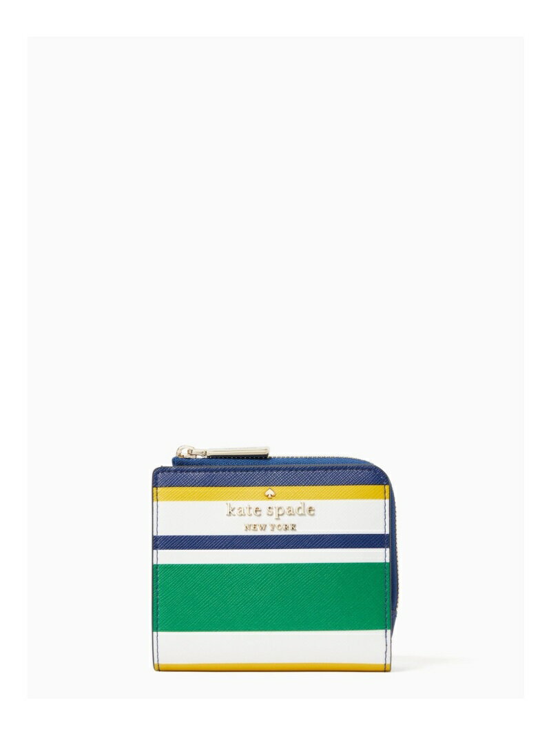 【SALE／60%OFF】kate spade new york ステイシー マリタイム ストライプ スモール L-ジップ バイフォールド ウォレット ケイトスペードニューヨーク 財布・ポーチ・ケース 財布【送料無料】のサムネイル