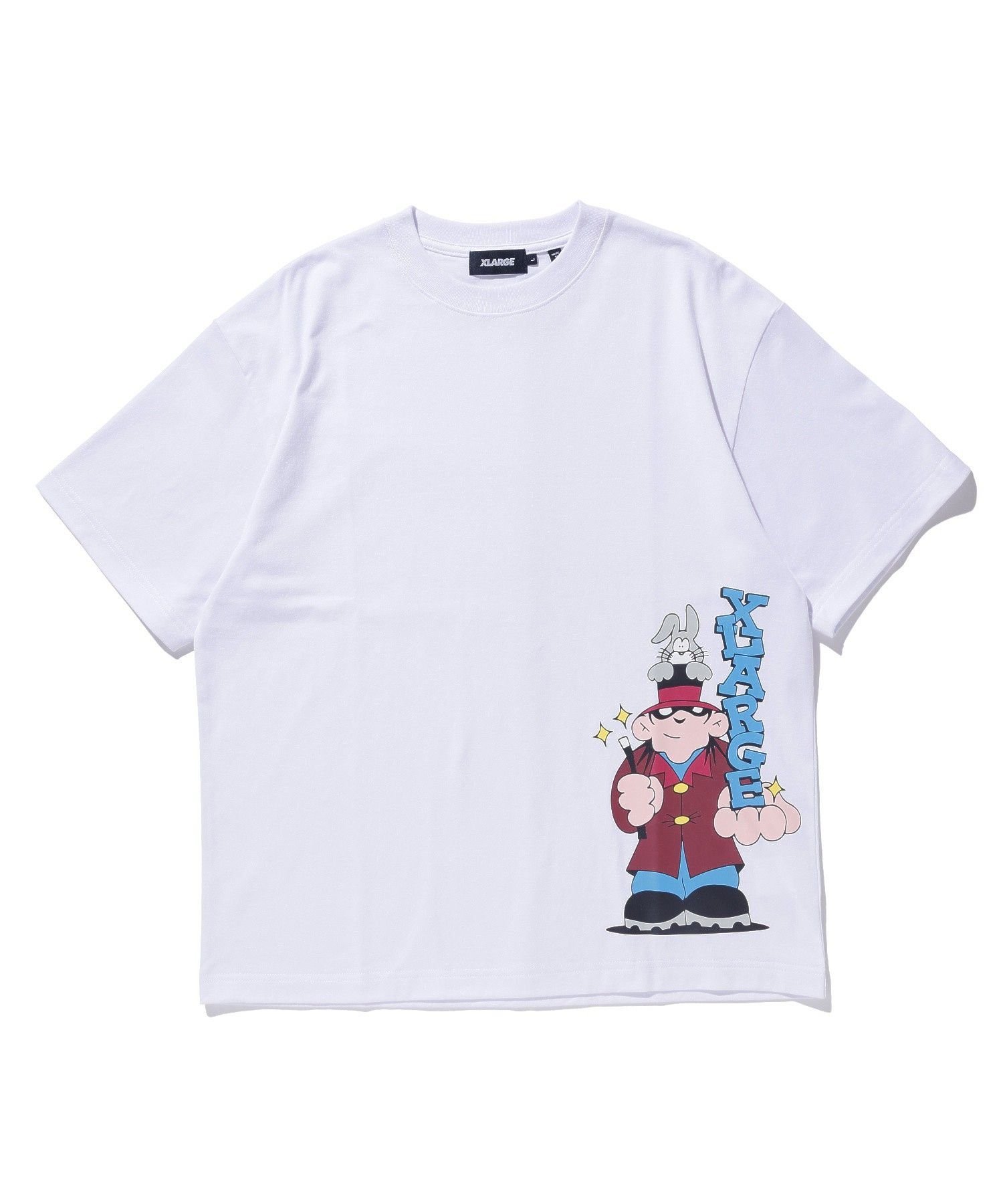 【SALE／50%OFF】XLARGE MASTER OF MAGIC S/S TEE エクストララージ トップス カットソー・Tシャツ オレンジ ホワイト ブラック