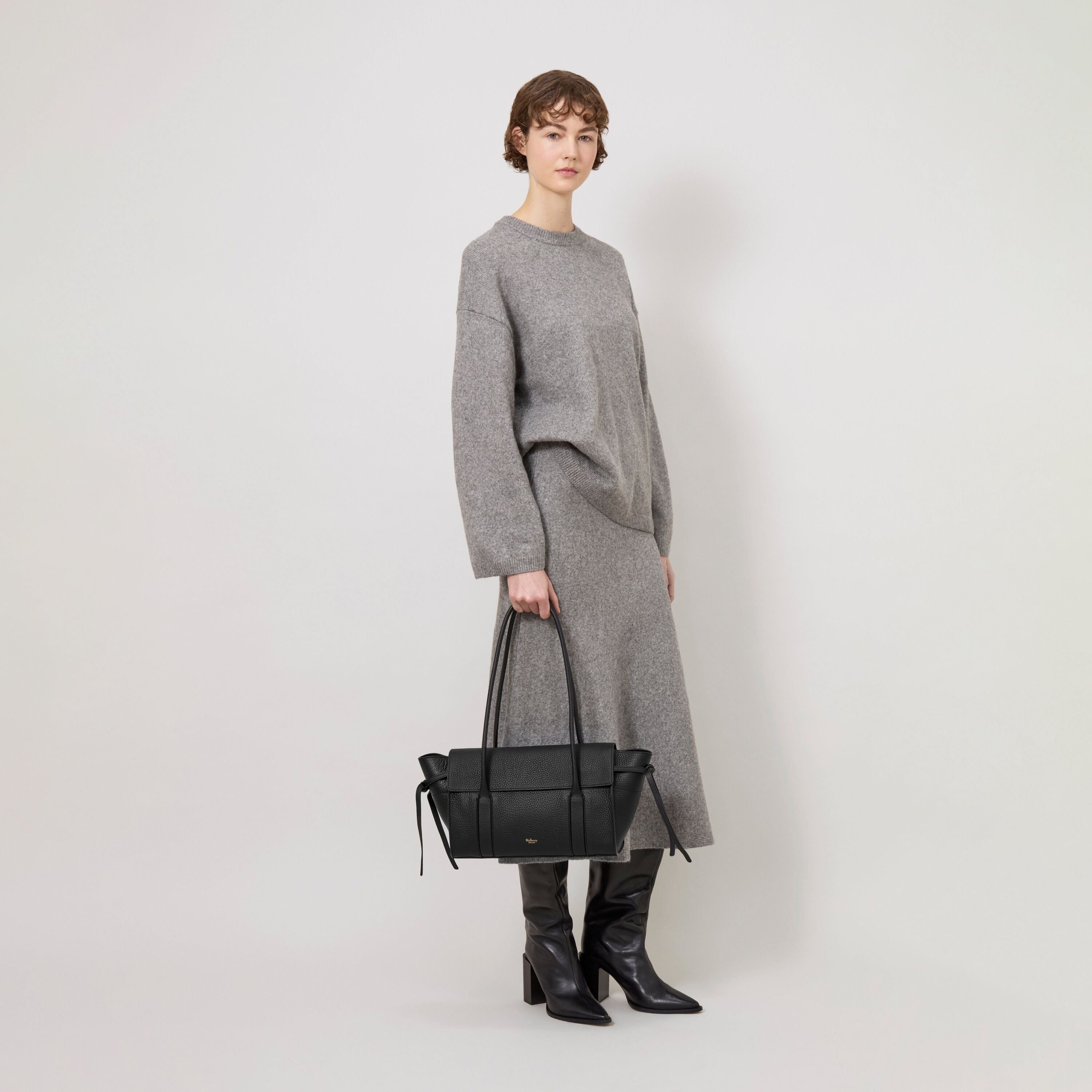 Mulberry 【マルベリー公式】スモール ソフト ベイズウォーター マルベリー バッグ ショルダーバッグ ブラック【送料無料】