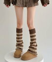 【SALE/30%OFF】aimoha - select - 【MOSOX】ボーダーレッグウォーマー アイモハ 靴下・レッグウェア レッグウォーマー レッド