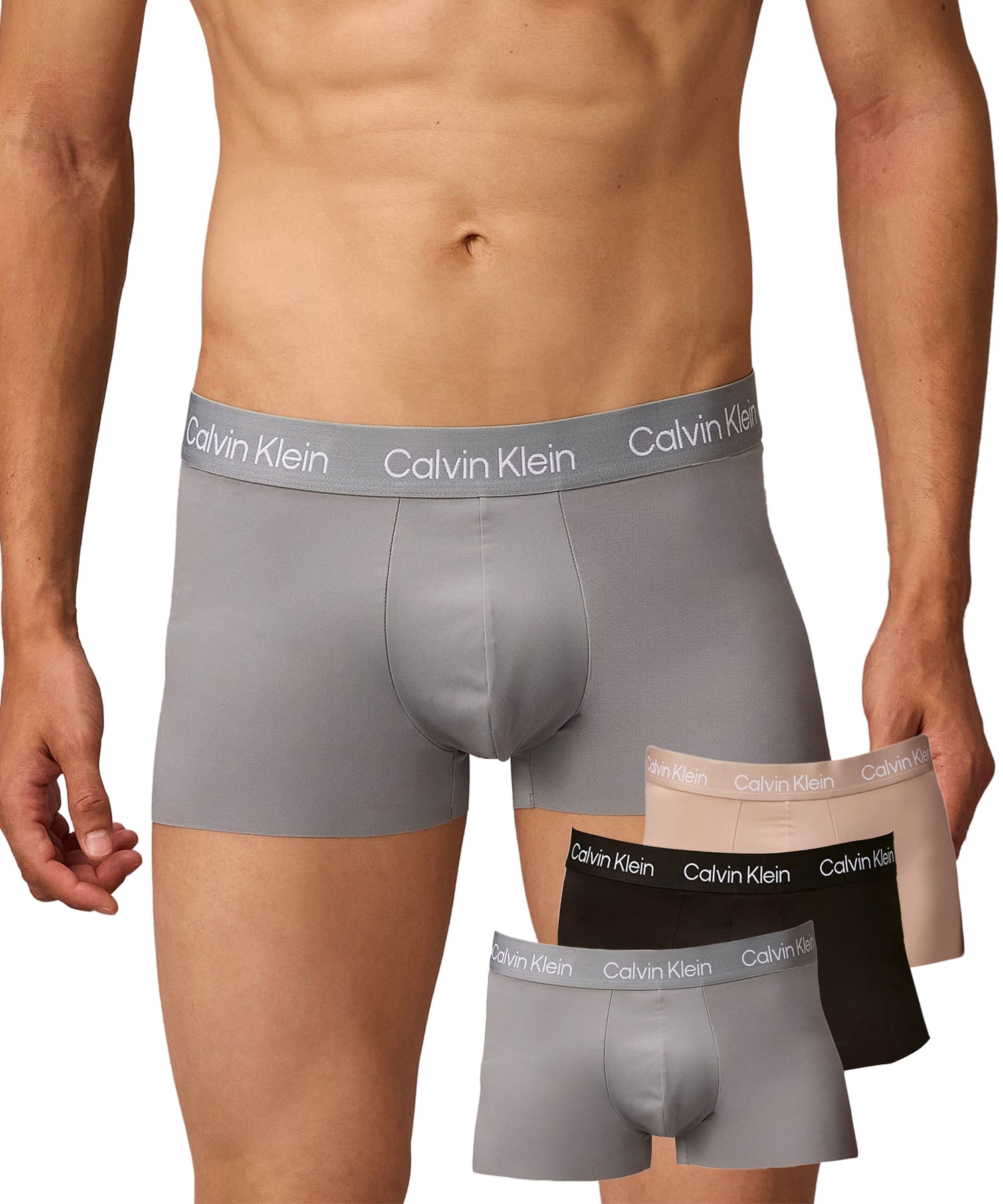 Calvin Klein Underwear (M)【公式ショップ】 カルバンクライン ローカットレッグ(シームレス)ローライズ ボクサーパンツ3枚パック Calvin Klein Underwear NP2778O カルバン・クライン インナー・ルームウェア ボクサーパンツ・トランクス ブラック【送料無料】 3