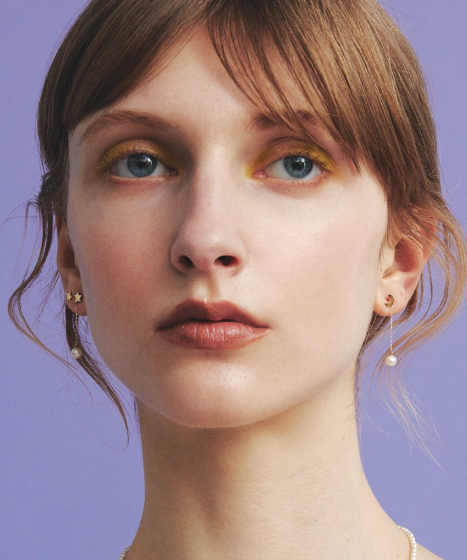 les bon bon les bonbon/etoile pearl pierce エトワールパールピアス 10金 淡水パール 星 フォブ アクセサリー・腕時計 ピアス イエロー【送料無料】