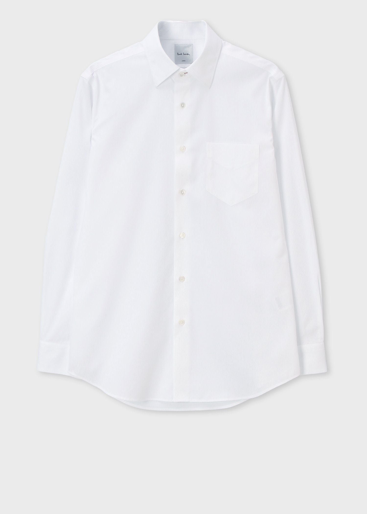 Paul Smith シャドーピンストライプ ドレスシャツ ポール・スミス スーツ・フォーマル Yシャツ・カッターシャツ ホワイト【送料無料】