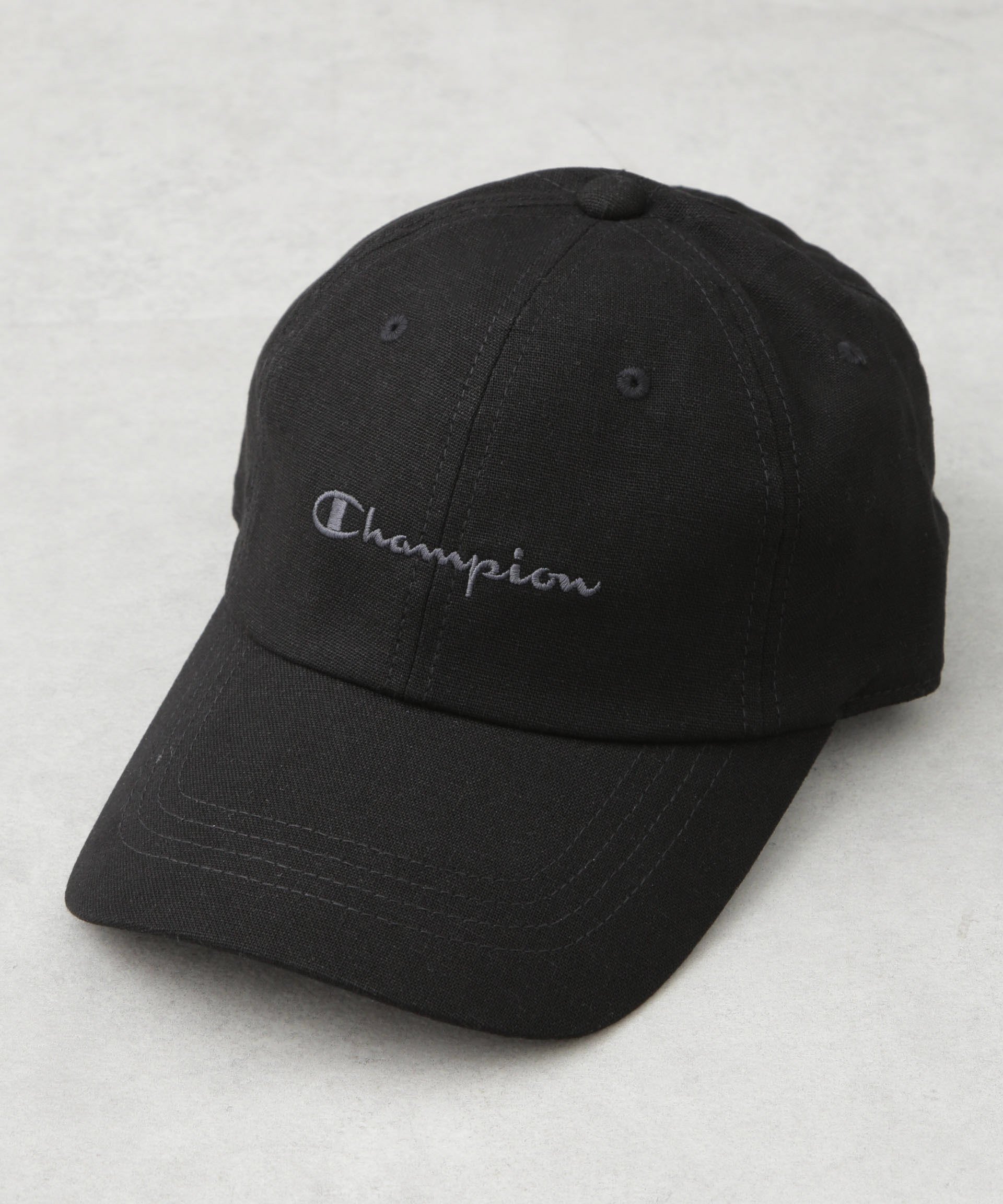 NANO universe Champion/麻混キャップ ナノユニバース 帽子 その他の帽子 ブラック ベージュ カーキグリーン ネイビー