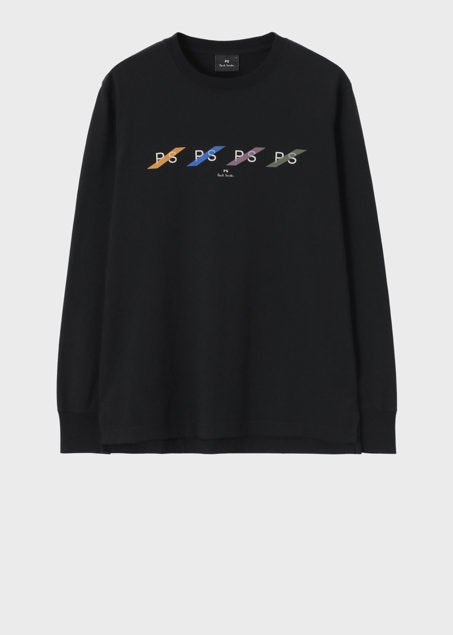 【SALE／20%OFF】PS Paul Smith PSスラッシュロゴ 長袖Tシャツ ポール・スミス トップス カットソー・Tシャツ ホワイト ブラック【送料無料】