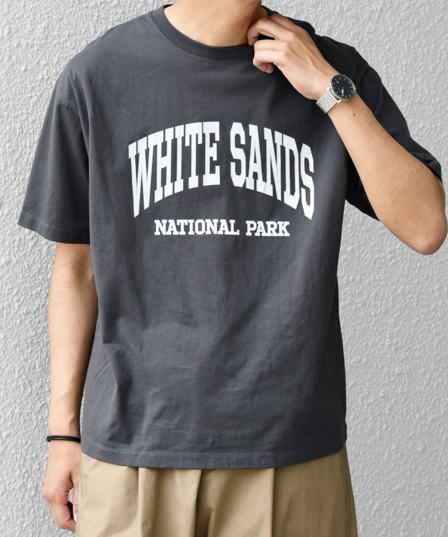 SHIPS any SHIPS any: NATIONAL PARK ヴィンテージライク プリント Tシャツ◇ シップス トップス カットソー・Tシャツ ホワイト【送料無料】