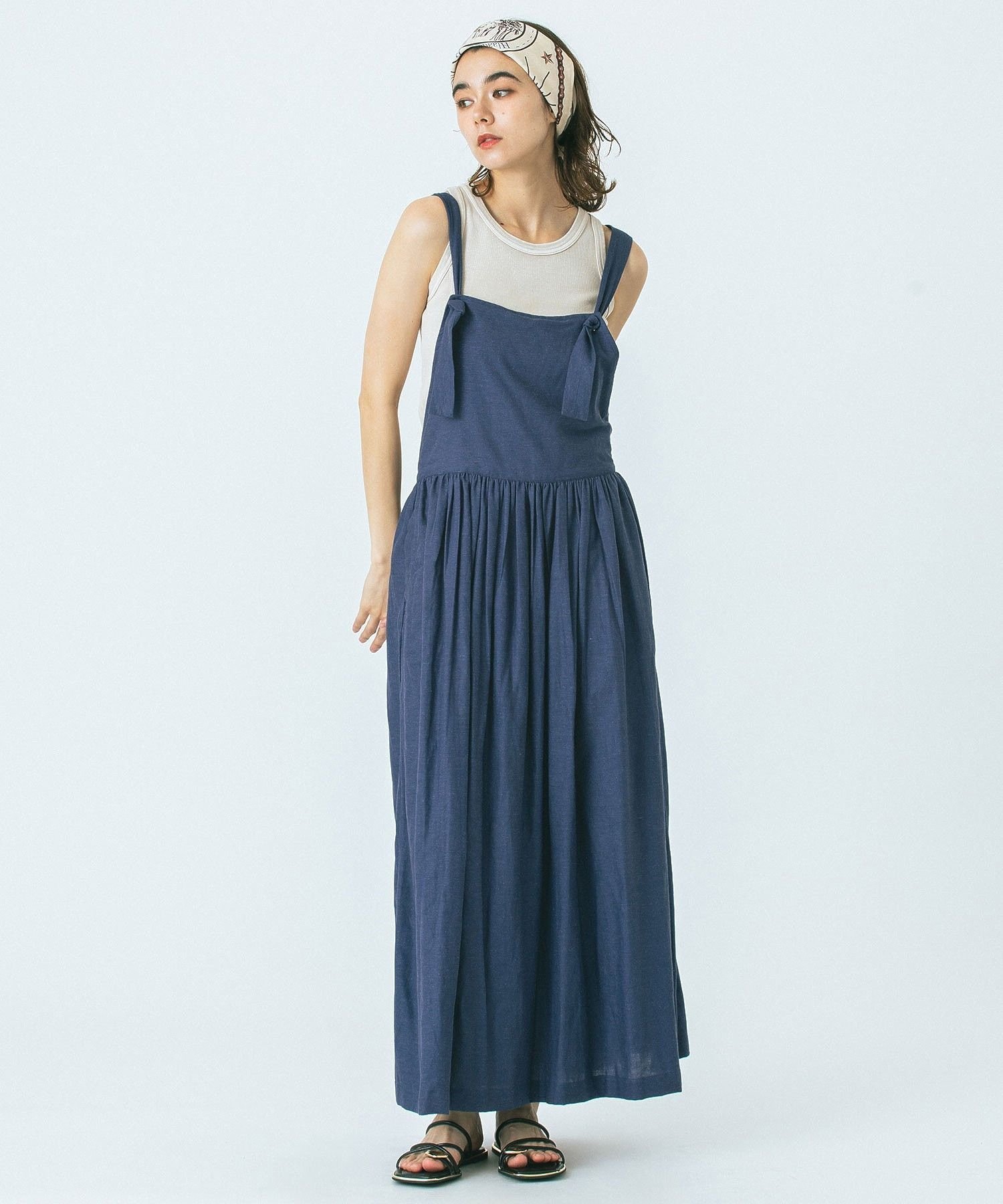 ROSE BUD JUMPER SKIRT OP ローズバッド ワンピース・ドレス その他のワンピース・ドレス ブラウン ネイビー ブラック