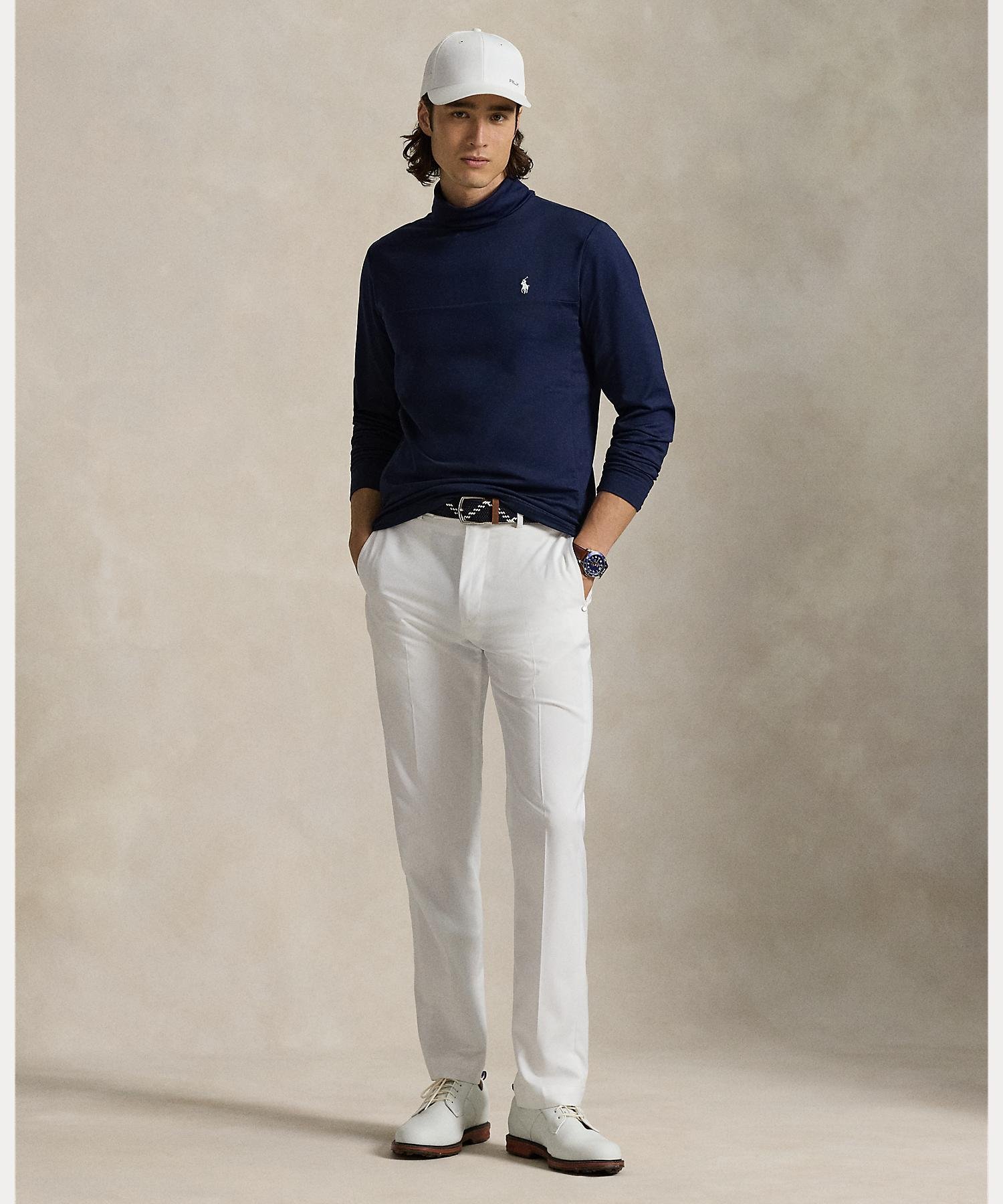 /RLX Golf (RLX)パフォーマンス ピケ モックネック ラルフローレン トップス カットソー・Tシャツ ネイビー