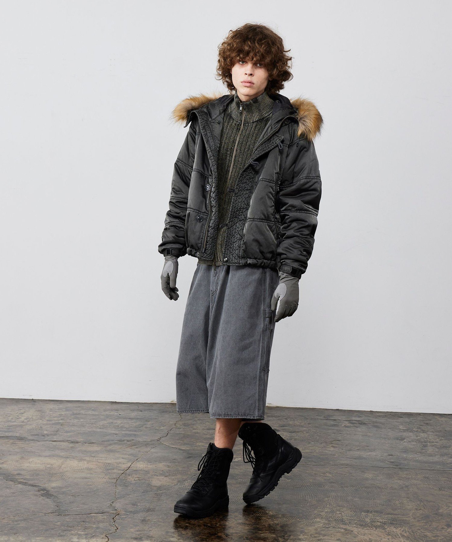 【SALE／50%OFF】BEAMS ガーメントダイ N-3B ジャケット ビームス メン ジャケット・アウター ブルゾン・ジャンパー グリーン ブラック【送料無料】