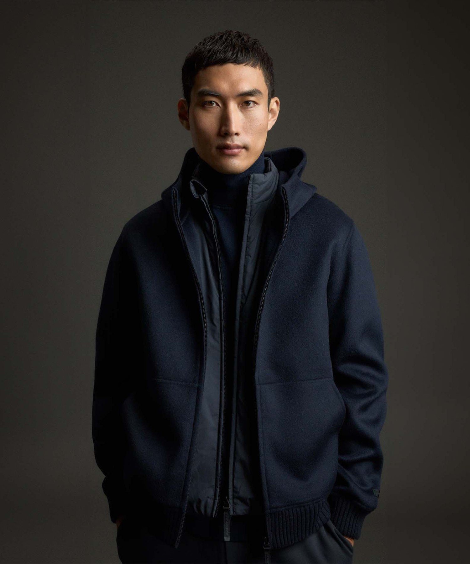 【SALE／48%OFF】ECOALF ZEUS コンビ ジャケット / ZEUSALF JACKET MAN エコアルフ ジャケット・アウター ブルゾン・ジャンパー ネイビー【送料無料】