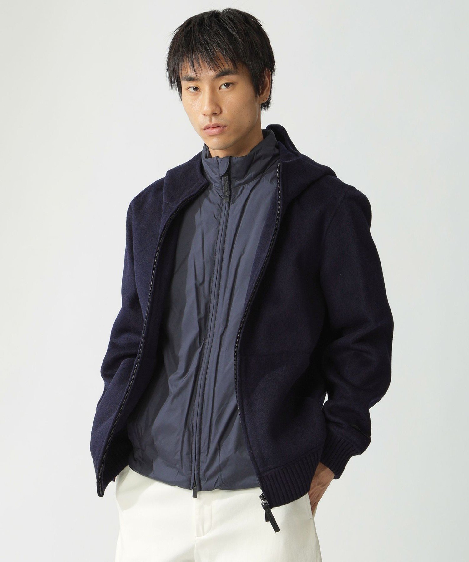 【SALE／48%OFF】ECOALF ZEUS コンビ ジャケット / ZEUSALF JACKET MAN エコアルフ ジャケット・アウター ブルゾン・ジャンパー ネイビー【送料無料】