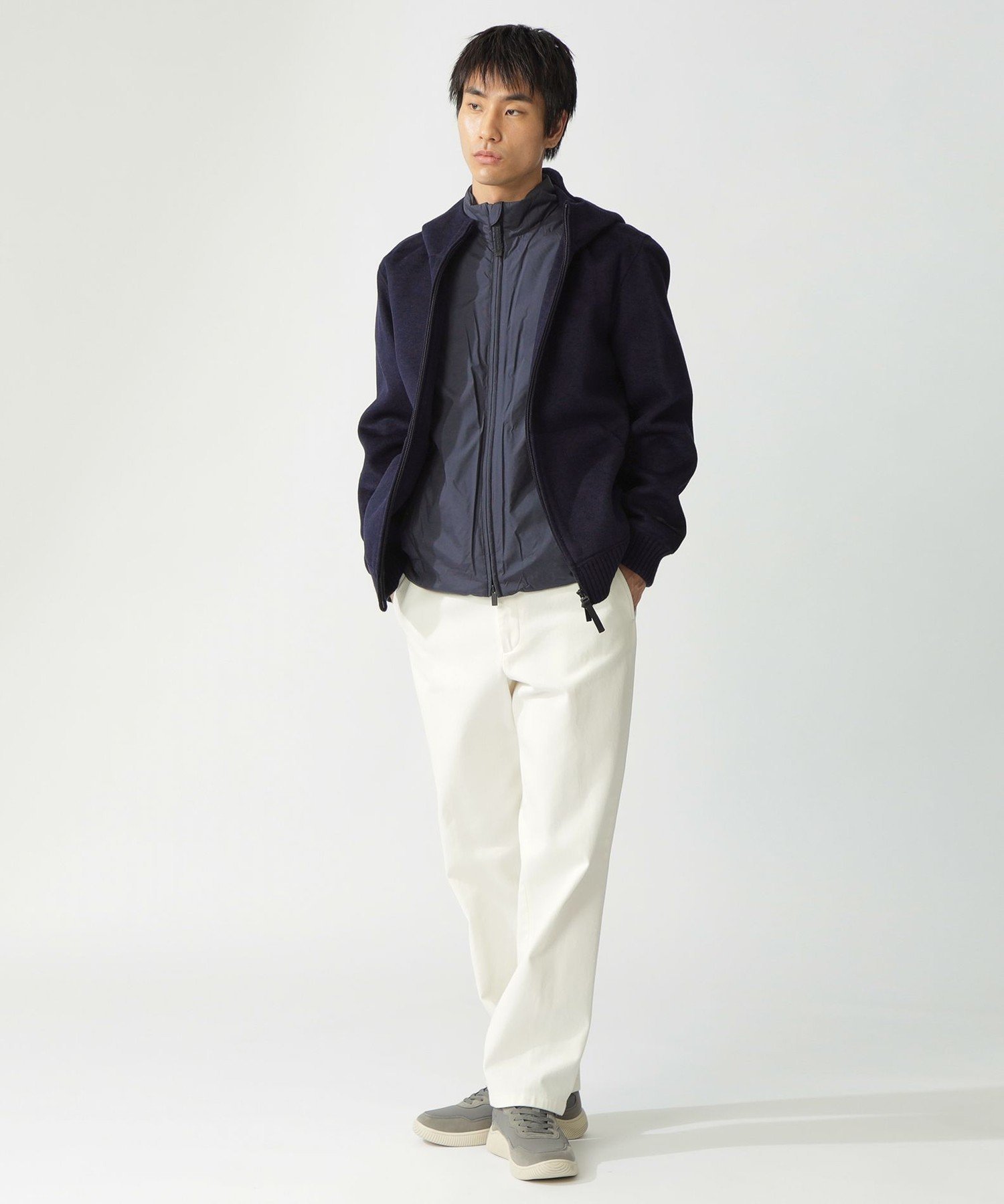【SALE／48%OFF】ECOALF ZEUS コンビ ジャケット / ZEUSALF JACKET MAN エコアルフ ジャケット・アウター ブルゾン・ジャンパー ネイビー【送料無料】