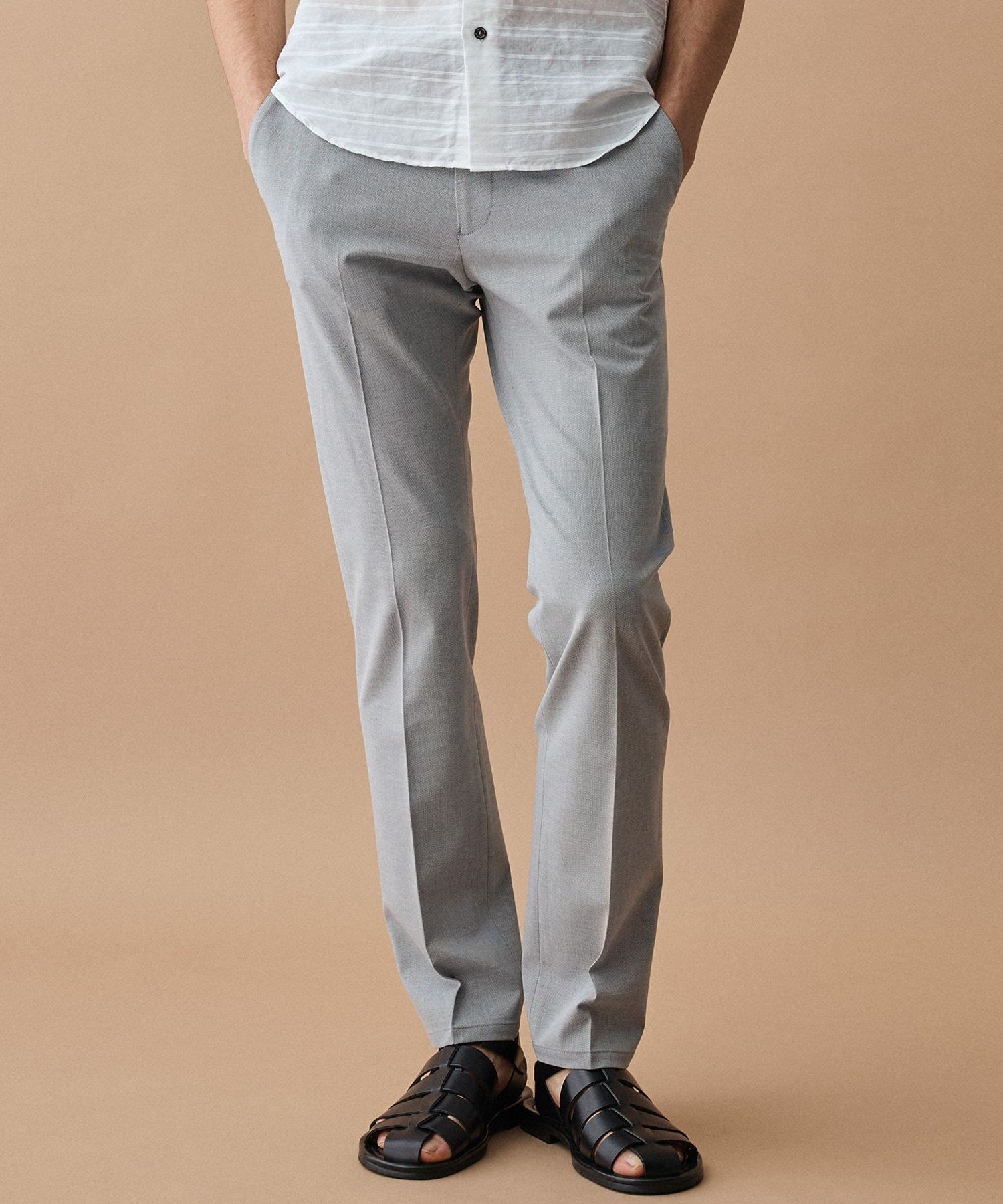 JOSEPH ABBOUD 【キングサイズ・ウエストも伸びる!・ストレッチ】 キャリーマン2WAYストレッチ パンツ 26SSモデル ジョセフアブード パンツ その他のパンツ ネイビー グレー【送料無料】