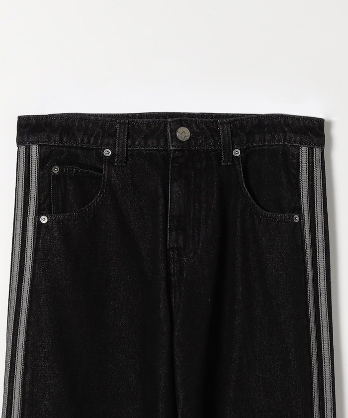 adidas FIREBIRD ADICOLOR DENIM PANTS フリークスストア パンツ ジーンズ・デニムパンツ ブラック【送料無料】