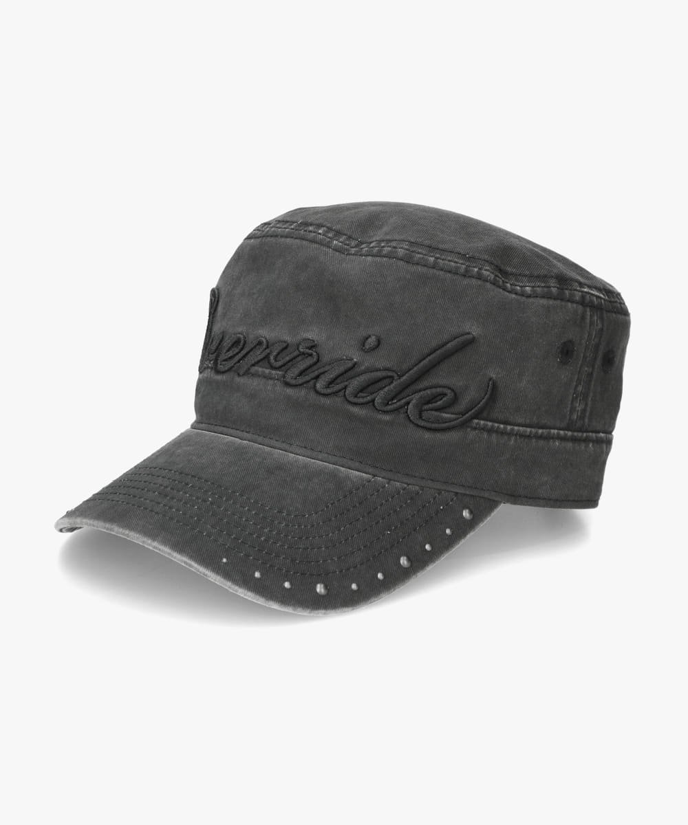Cap - OVERRIDE OVERRIDE PIGMENT TWILL DE GAULLE CAP / オーバーライド オーバーライド 帽子 キャップ ブラウン ピンク ブラック【送料無料】