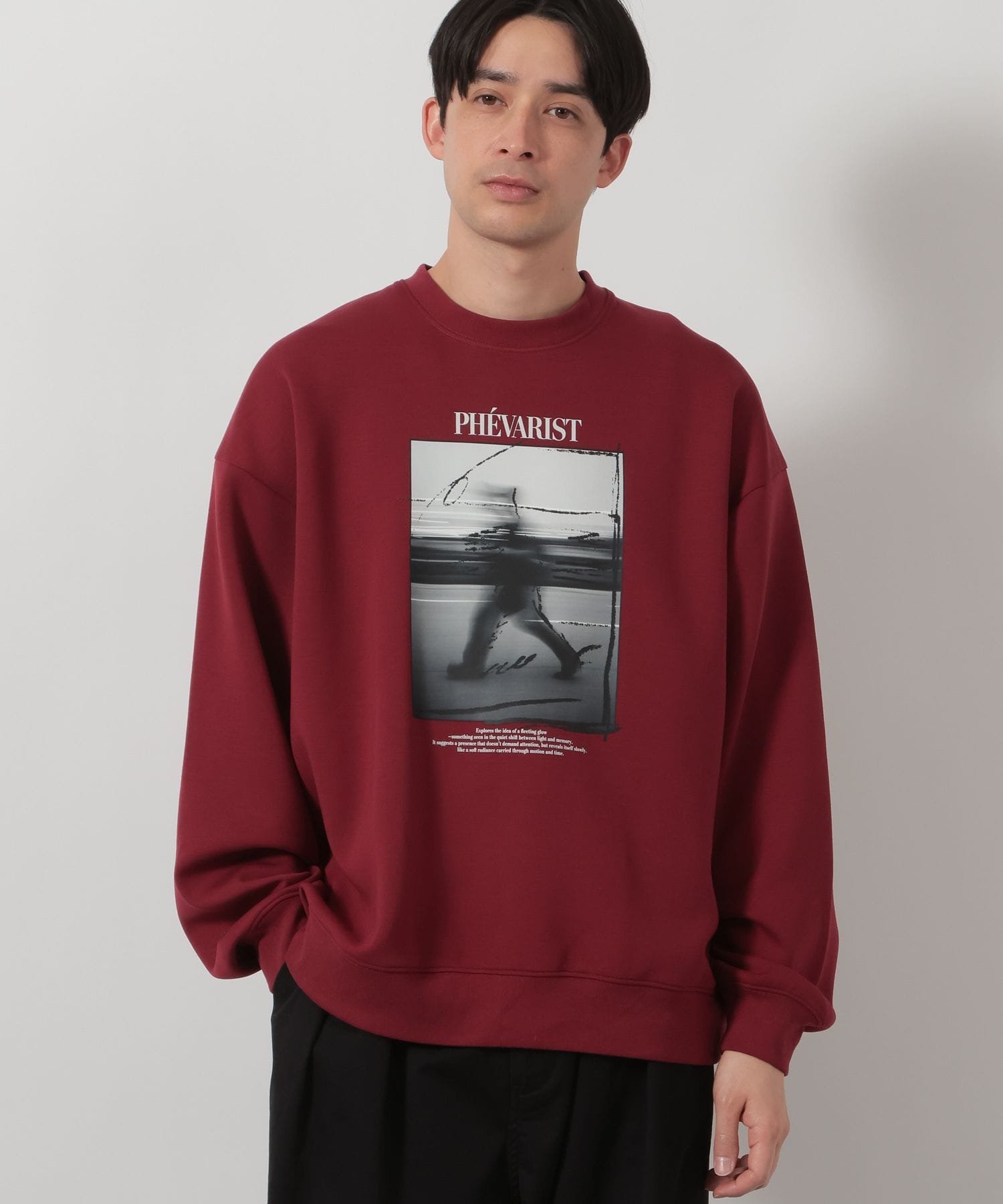 【SALE／30%OFF】LAKOLE シックフォトダンボールプルオーバー ラコレ トップス スウェット・トレーナー ホワイト ブラック ワインレッド