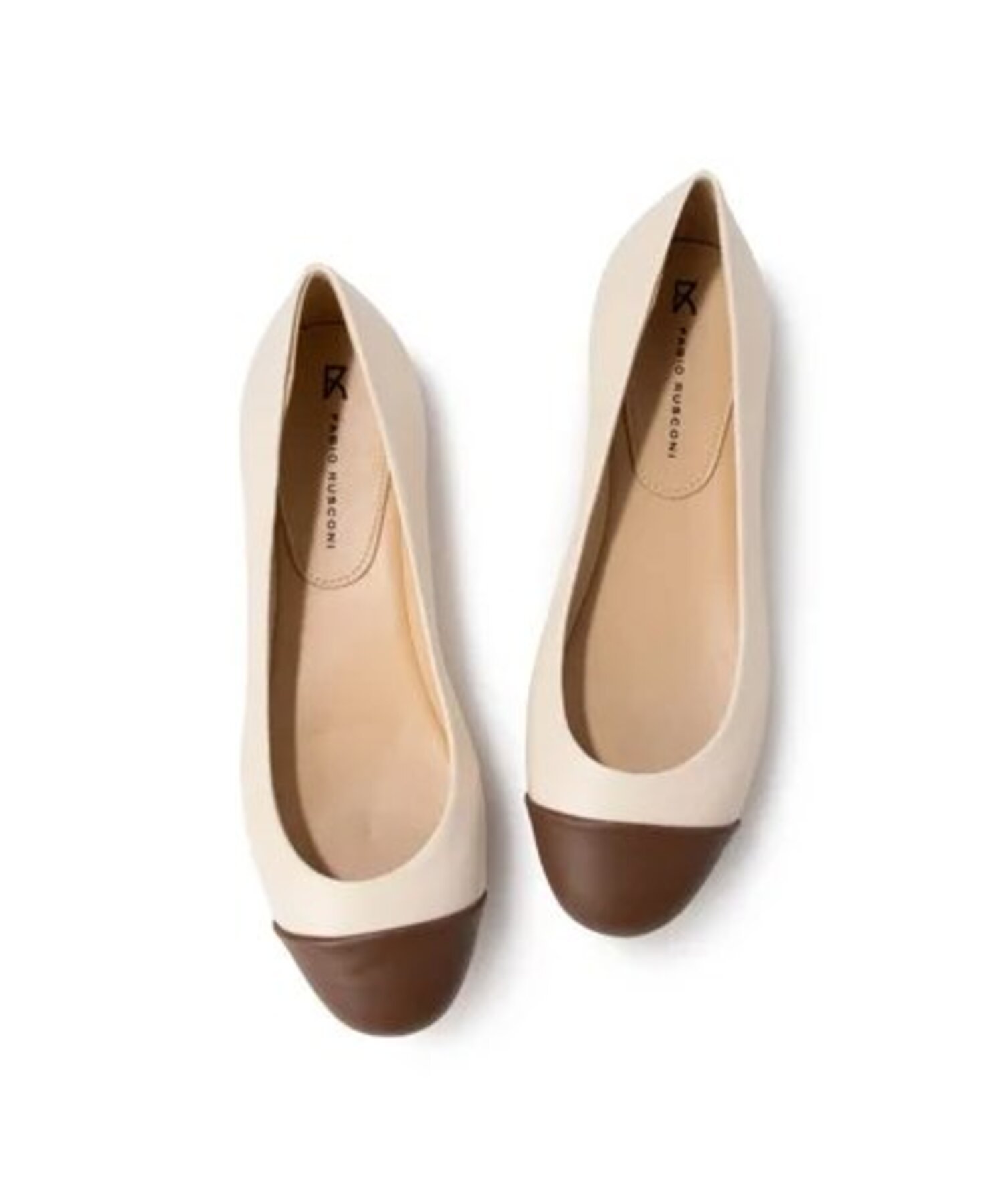 【SALE／35%OFF】FABIO RUSCONI フラットパンプス(ベージュ) ファビオルスコーニ シューズ・靴 パンプス ベージュ【送料無料】