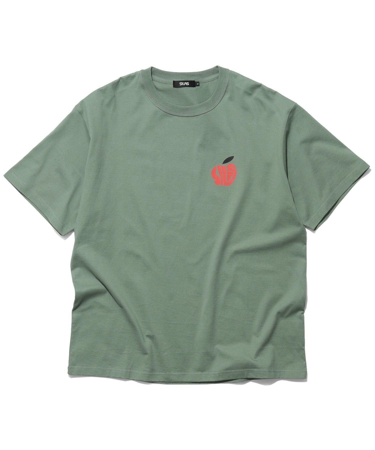SILAS APPLE S/S TEE サイラス トップス カットソー・Tシャツ ブラック グリーン ホワイト【送料無料】