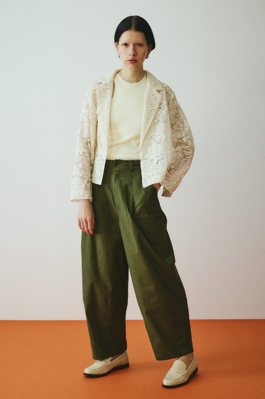 HeRIN.CYE Lace jacket ヘリンドットサイ ジャケット・アウター その他のジャケット・アウター ブラック ホワイト