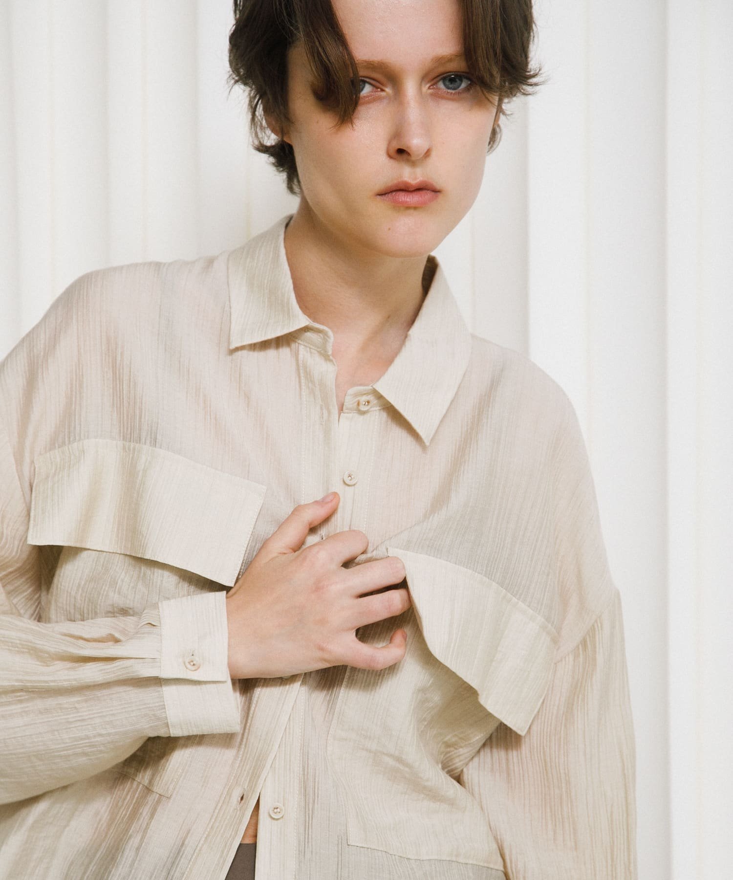 LAATO drawstring shirts ラート トップス シャツ・ブラウス ホワイト カーキグリーン【送料無料】