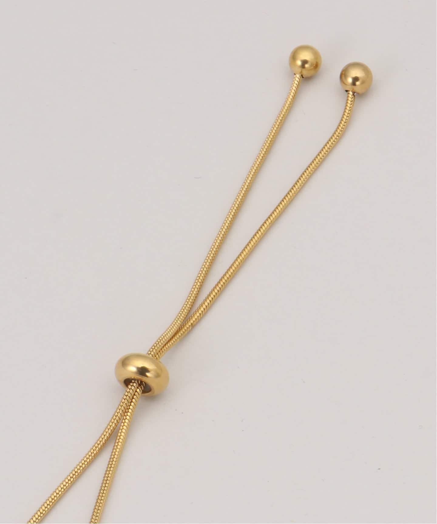 B.C STOCK リュクスドロップロングネックレス ベーセーストック アクセサリー・腕時計 ネックレス ゴールド
