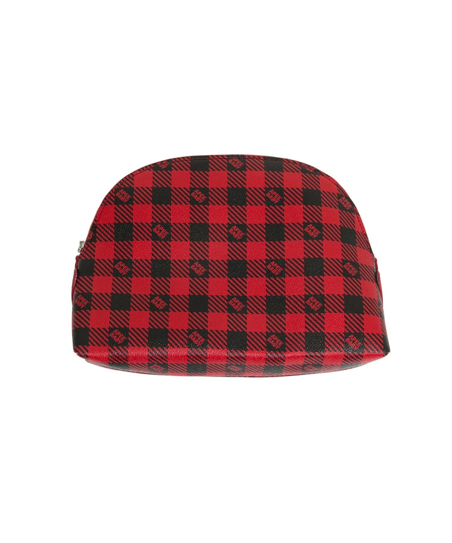A BATHING APE PLAID COSMETIC BAG ア ベイシング エイプ 財布・ポーチ・ケース ポーチ レッド【送料無料】