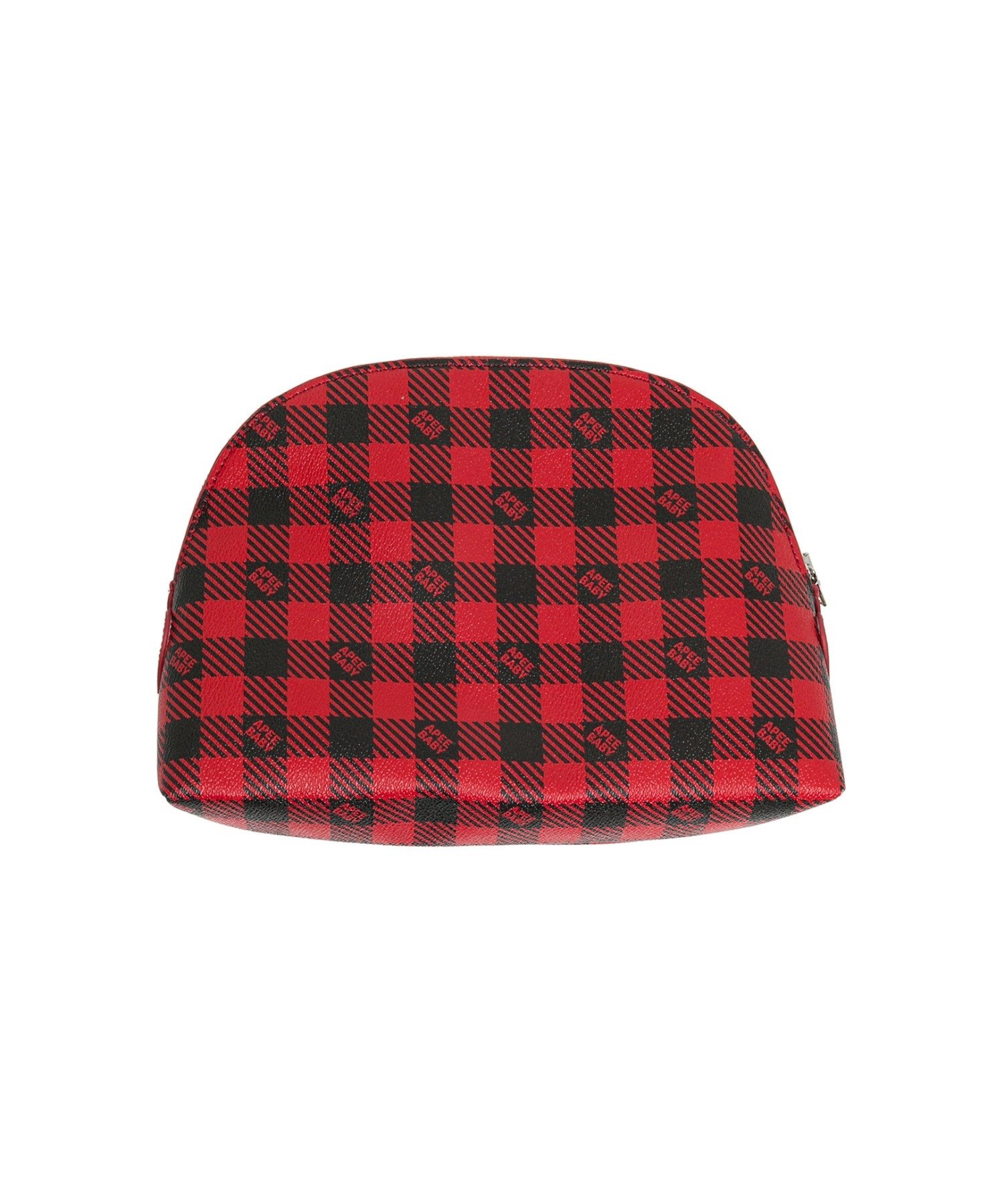 A BATHING APE PLAID COSMETIC BAG ア ベイシング エイプ 財布・ポーチ・ケース ポーチ レッド【送料無料】