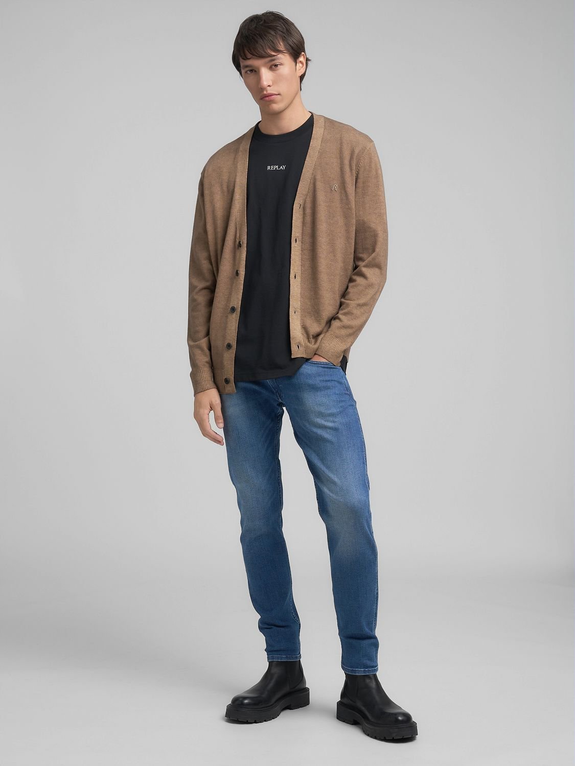 【SALE／10%OFF】REPLAY スリムフィットANBASS ブルーパワーストレッチデニム リプレイ パンツ ジーンズ・デニムパンツ ブルー【送料無料】