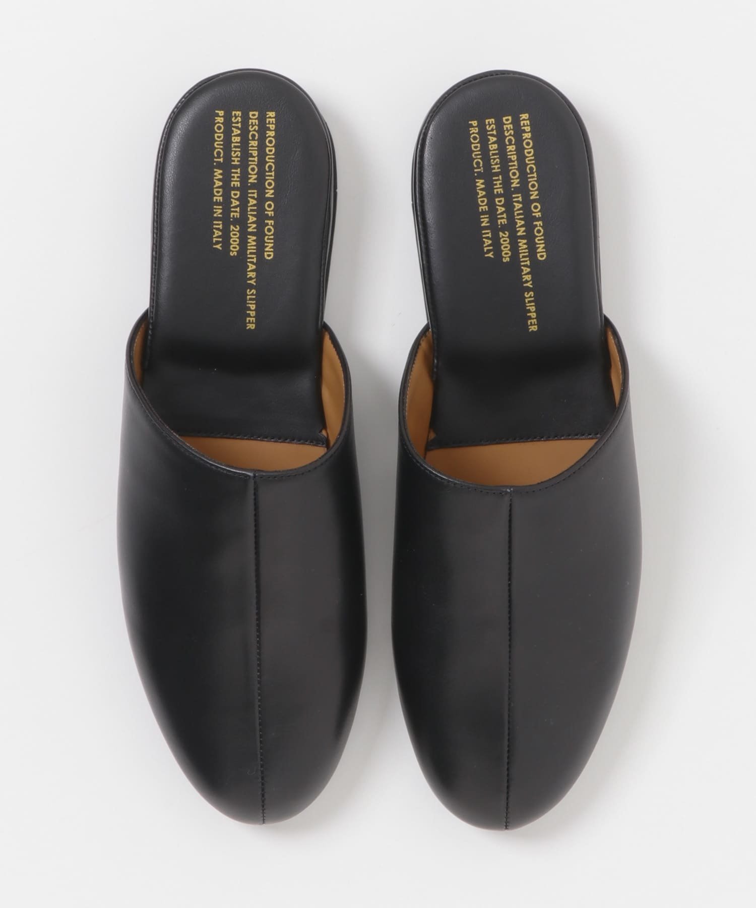 URBAN RESEARCH REPRODUCTION OF FOUND ITALIAN MILITARY SLIPPER アーバンリサーチ シューズ・靴 サンダル ブラック【送料無料】